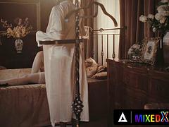 MIXEDX - Kinky Interracial Pleasure With Sexy Ebony Zaawaadi And Hot MILF Christina Shine