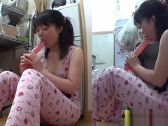 Aziatisch, Hd, Japaans, Masturbatie, Alleen, Tiener