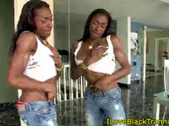 Leie, Schwarz, Wichsen, Piercing, Transfrau, Solo