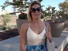 Blaten Lee isn't wearing any panties under her sundress