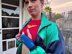 Store pupper, Brunette, Hardcore, Milf, Utendørs, Synsvinkel, Offentlig, Pupper