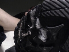 Amateur, Tir de sperme, Fétiche, Cuir, Masturbation, Solo