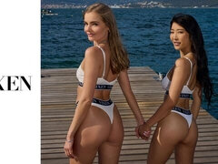 18, デカチン, デカパイ, フェラチオ, バック, 女 人男 人, 母, ティーン