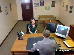 Mrs Harper meets principals big penis for the first time