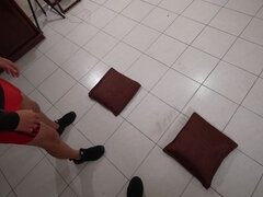 Bondage sadomaso, Tette grandi, Pompino, Bondage, Facciale, Quartetto, Punto di vista pov