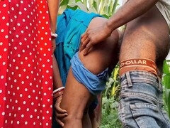 Indian threesome, tamil sex, fields