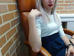 insane blond tgirl