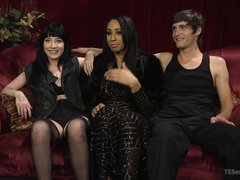 항문, 양성적인, 오랄섹스, 커플, 피스팅, 쓰리섬