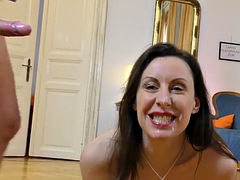 Boquete, Loba, Europeu, Facial, Masturbação, Lingerie, Masturbação, Maduroa