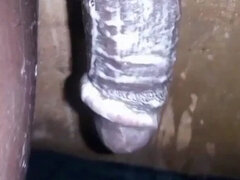 Bigblackie Shaving and Masturbating with My Big Black Cock for Pleasure