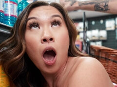 Kimmy Kim, Jade Kimiko and Daisy Pheonix get banged in the supermarket