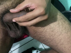 Enthousiasteling, Sperma shot, Homo, Handbeurt, Huisgemaakt, Masturbatie, Naakt, Alleen