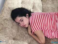 Roxxan's First Time Anal - Amateur Latina Teen Takes Big Cock in Doggy Style
