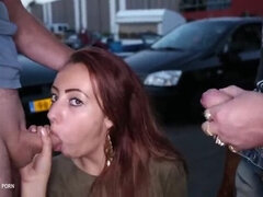 Dutch Teen Gets Facial Bukkake Outdoors - Big Cock Deep Throat