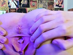 갈라지는, 머리카락이 많은, 공개적인, 빼빼한, 소프트코어, 청소년, 젖가슴, 웹캠