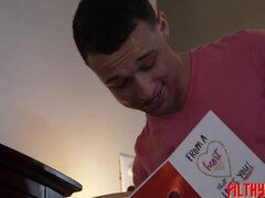 Busty Stepmom Armani Black Caught Stepson Playing With Pillow