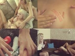 Sicilia and Sam Brooke enjoy riding hard cock in steamy consolation sex at the VIP fuckfest