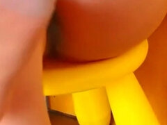 Japanese Woman Shows Feet in Stocking