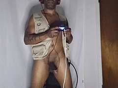 Playing with a swinging cock - Playing naked - Dancing and playing naked - black gamer