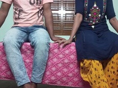 New Indian college girl's first time desi sex with Hindi audio!