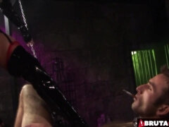 Nasty Blonde Domina Cindy Behr Dominates And Fucks Slaved Man In Bondage - femdom fetish