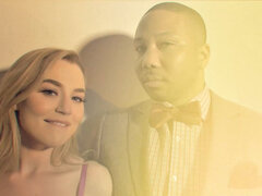 Sypialnia, Duże cycki, Blondynka, Obciąganie, Wielorasowy, Lizanie, Cipka, Pończochy