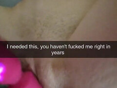 Wife Smokes and Cheats While Home Alone and Cucks Her Husband on Snapchat. Cumslut Can't Stop Cumming