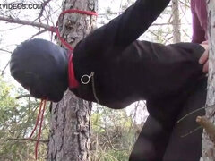 Kötözés – fegyelmezés, Kötözés, Latin lány, Harisnyanadrág, Filigrán alkatú, Nuni, Vékony, Tini