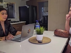 BBW Stepmom First Time Double Penetration By Two Young Stepsons - Homemade Latina Big Ass & Tits