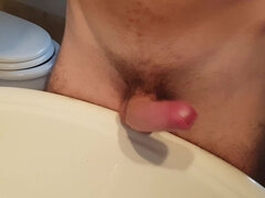 I Got My Hands Full of Jizz as My 18yo Virgin Italian Cock Sprayed a Huge Load All Over the Sink