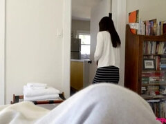 Stor kuk, Brunett, Långt ner i halsen, Hd, Latina, Pov, Rakad