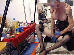 Amatør, Stor kukk, Kukk suging, Par, Shemale, Strømper