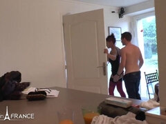 Horny mature mom gets analized and jizzed on her huge tits by her son's best friend