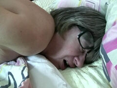 Stor røv, Stor pik, Store bryster, Pik sutte, Hundestilling, Ældre kvinde