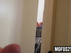 Kimber Lee Horny Roommate Caught Blowjob POV - Bald Pussy MILF Amateur