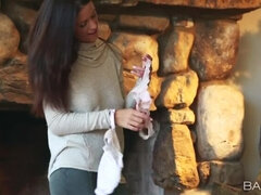 Tyłek, Duże cycki, Obciąganie, Para, Dziewczyna, Obciąganie, Cipka, Cycki