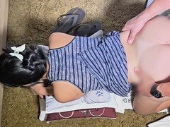 큰 엉덩이, 오랄섹스, 크림파이, 집에서 만든, 라티나, 포르투칼인, 보지, 청소년