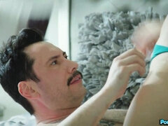 Sexy Faired Skinned Brunette Freya Parker Gets Cunnillingus From Hitman