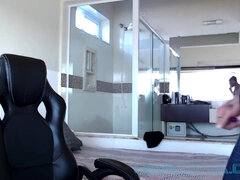 Anal, Smuk, Brunette, Langt ned i halsen, Hd, Pov, Tatovering, Bryster