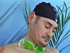 Sexy German slut fucked hard in the Gangbang action