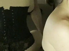 Avsugning, Brunett, Par, Ansiktsbehandling, Underkläder, Pov