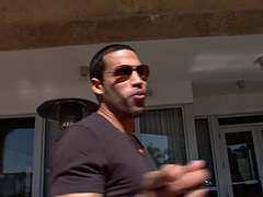 Beautiful brunette gets picked up and fucked