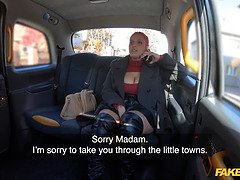 Olivia Stark's curvy Spanish ass gets pounded hard by a hung stranger in a fake taxi
