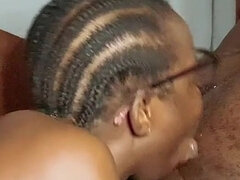 18, Afrikansk, Stor rumpe, Stor kukk, Kukk suging, Par, Moden, Tenåring