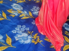 Indian Hot Bhabhiji Enjoying with Her Boyfriend in Pink Saree
