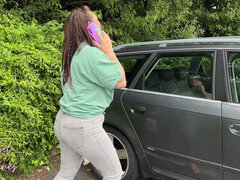 Car Park Public Pee Desperation - Omorashi