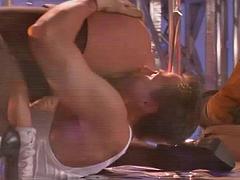 Stora tuttar, Avsugning, Sperma shot, Ansiktsbehandling, Slick, Tuttar, Vintage