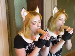 Любители, Глубокая глотка, Собачьи, Сперма на лице, Хд, Домашнее видео, Унижение, Рыжие