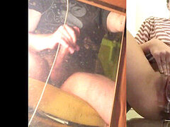 Men masturbating, vingeren, dump