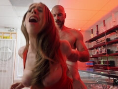 Busty slut Jackie Hoff gets properly fucked by older man